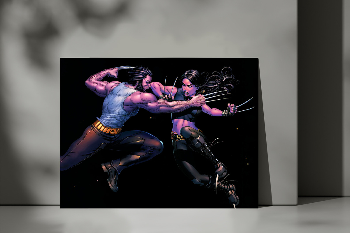 Cuadro Wolverine Marvel 352 40x53 Lienzo Memoestampados - Imagen 3