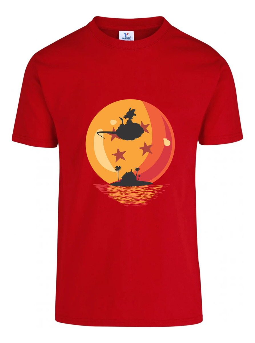 Remera: Goku Silueta Nube Esfera Memoestampados - Imagen 5