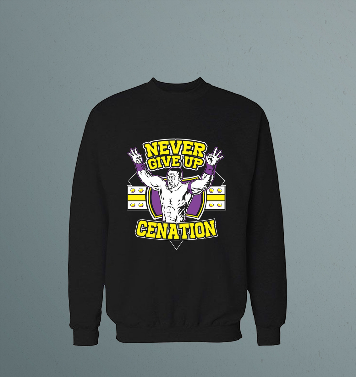 Buzo Never Give Up Cenation Memoestampados - Imagen 2
