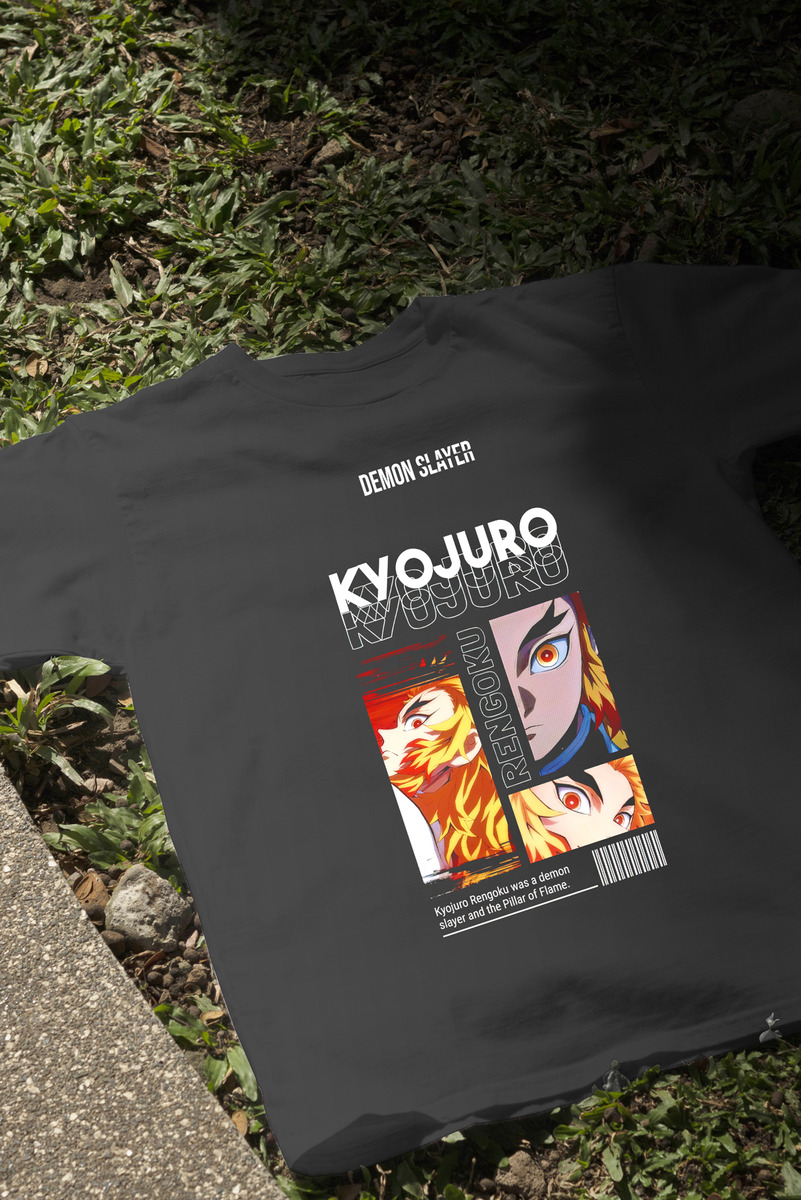Remera: Demon Slayer Kyojuro Memoestampados - Imagen 4