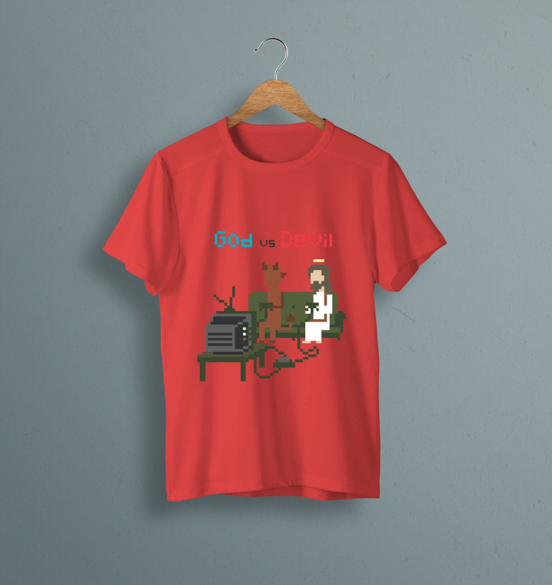Remera: God Vs Devil Memoestampados - Imagen 11