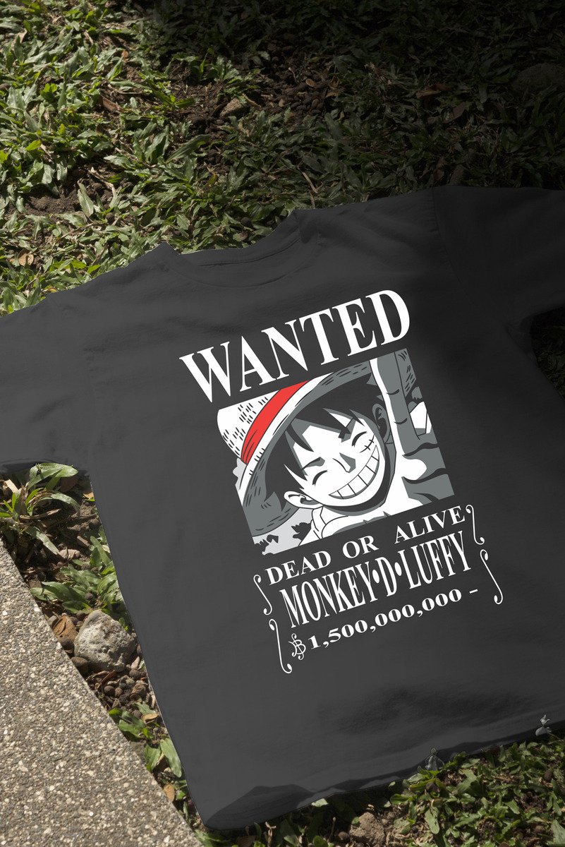 Remera: Wanted Luffy Memoestampados - Imagen 3