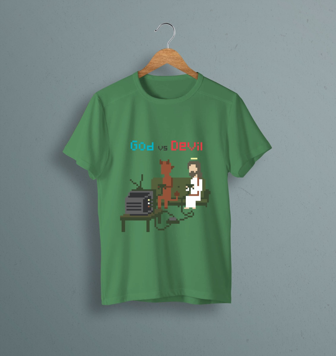 Remera: God Vs Devil Memoestampados - Imagen 14