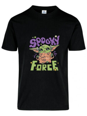 Remera: Spooky Force (baby Yoda) Memoestampados