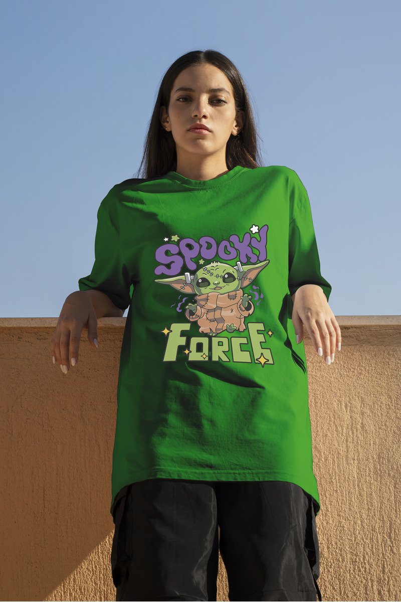 Remera: Spooky Force (baby Yoda) Memoestampados - Imagen 14