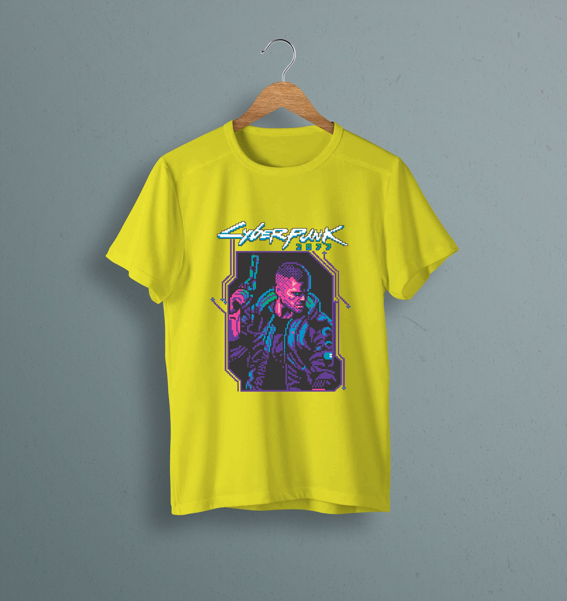 Remera: Cyberpunk 2077 Pixel Art Memoestampados - Imagen 24