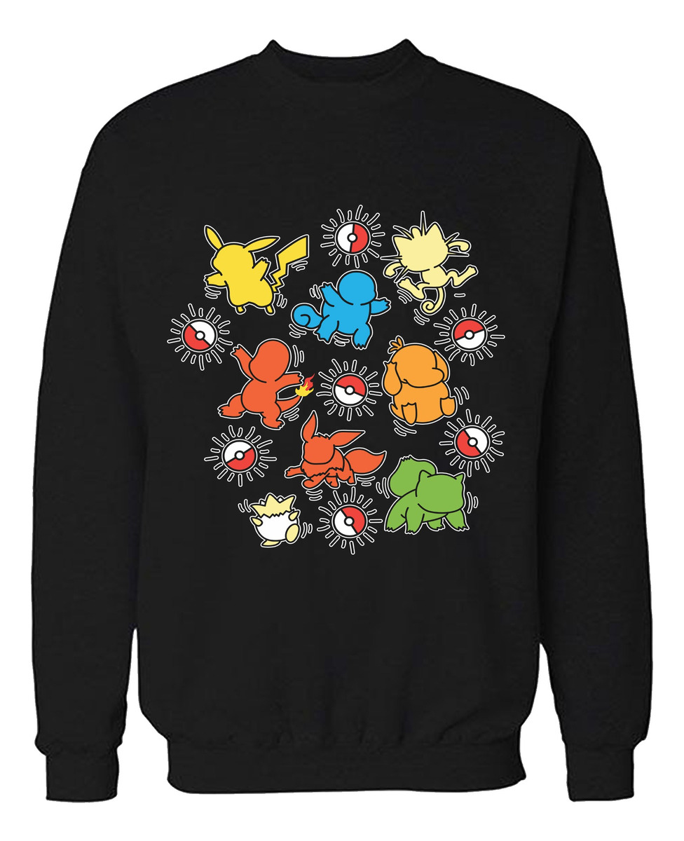 Buzo Siluetas De Colores (pokemon) Memoestampados - Imagen 2