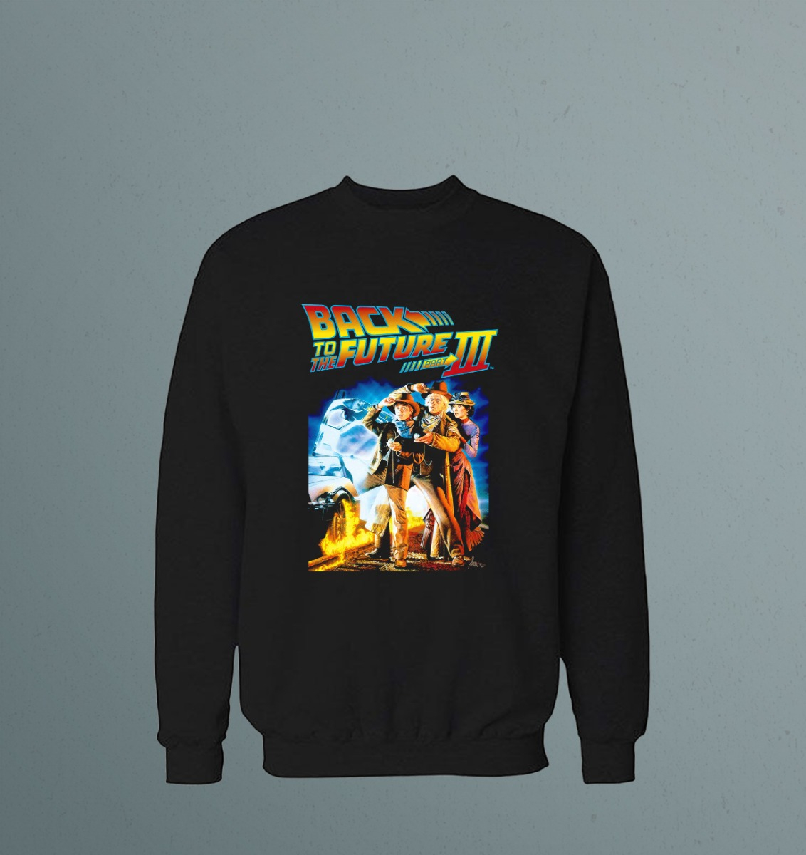 Buzo Back Of The Future Part Iii Memoestampados - Imagen 2