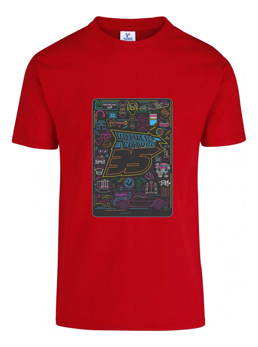 Remera: Volver Al Futuro Neon Memoestampados - Imagen 10