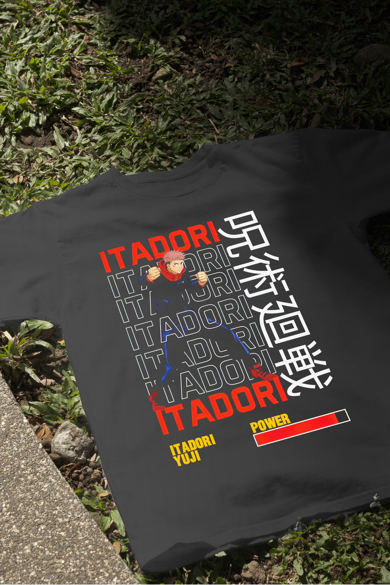 Remera: Yuji Itadori Jujutsu Memoestampados - Imagen 3