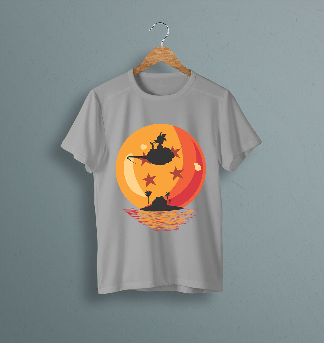 Remera: Goku Silueta Nube Esfera Memoestampados - Imagen 12