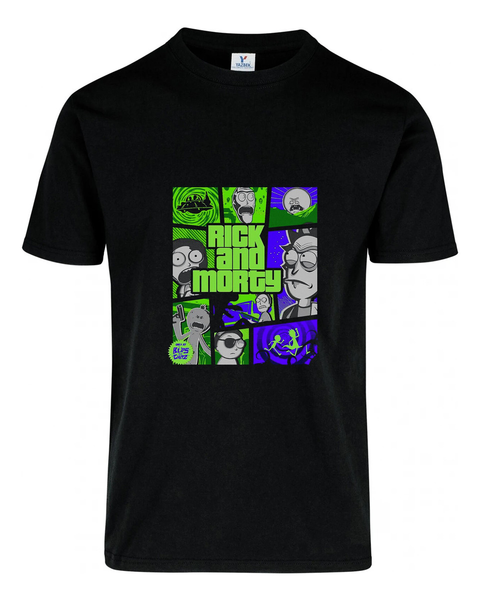 Remera: Rick Y Morty Gta Memoestampados - Imagen 2