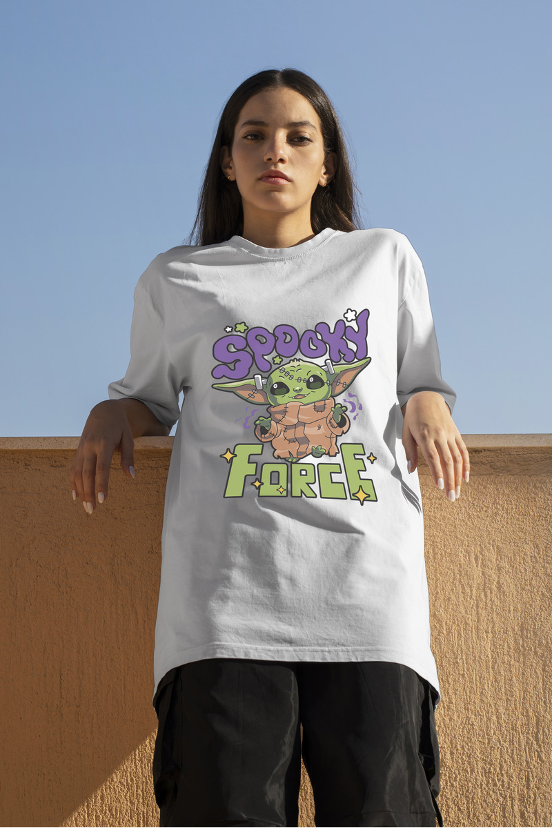 Remera: Spooky Force (baby Yoda) Memoestampados - Imagen 20