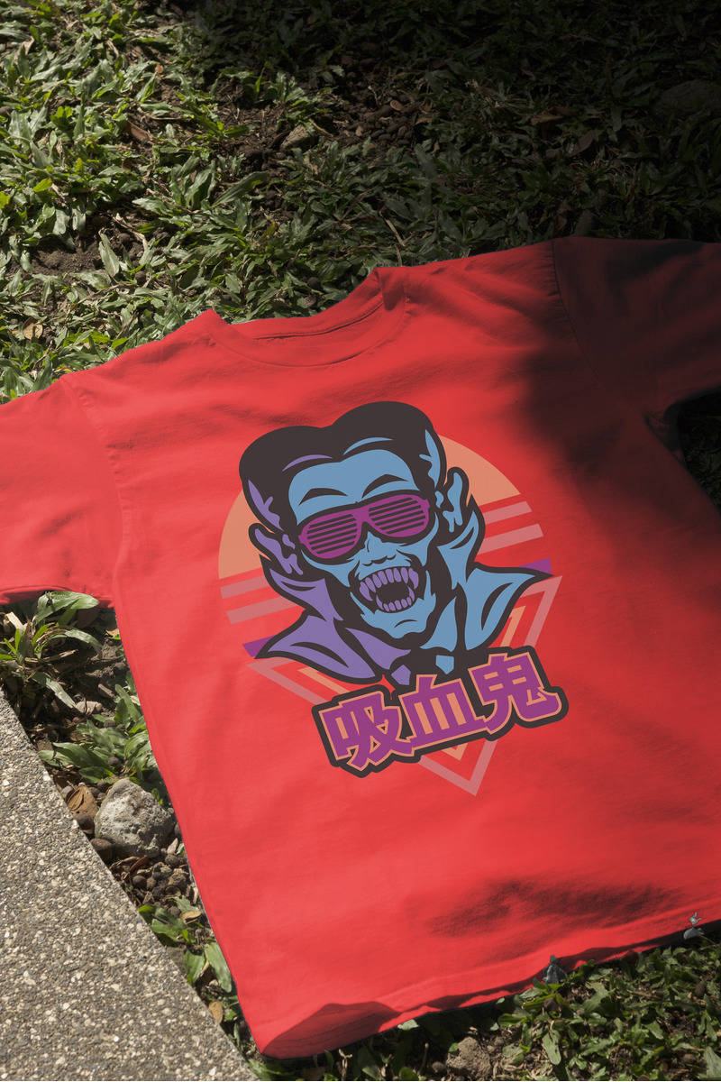 Remera: Dracula Vaporwave Memoestampados - Imagen 18