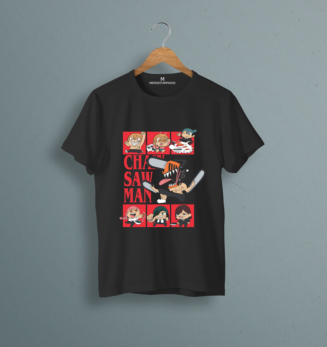 Remera: Chainsaw Man Personajes Memoestampados - Imagen 5