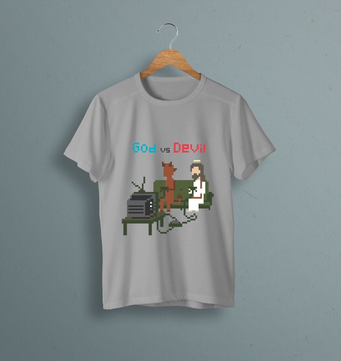 Remera: God Vs Devil Memoestampados - Imagen 20