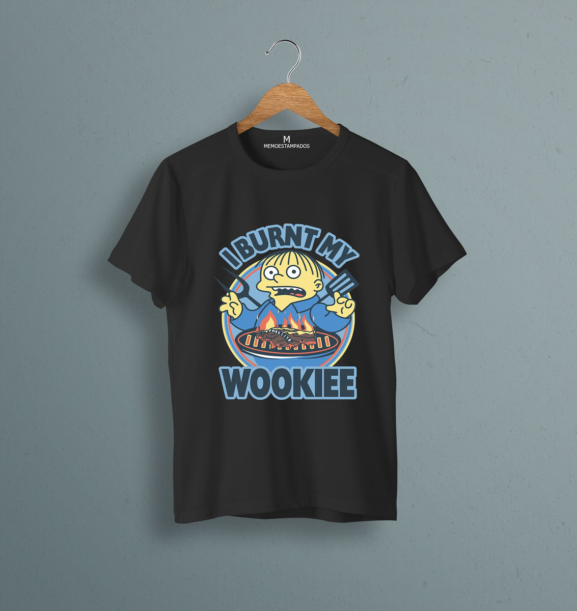 Remera: I Burnt My Wookie Ralph Memoestampados - Imagen 2