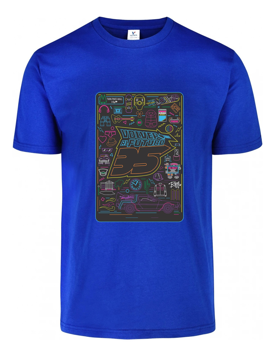 Remera: Volver Al Futuro Neon Memoestampados - Imagen 6