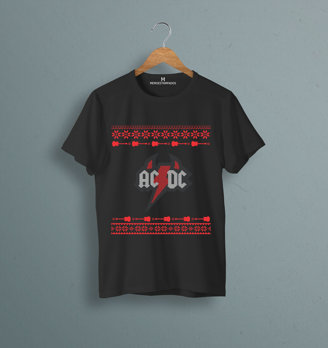 Remera: Ac Dc Ugly Sweater Memoestampados - Imagen 6