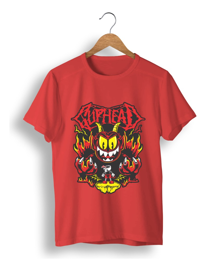 Remera: Cuphead Hell Memoestampados - Imagen 9