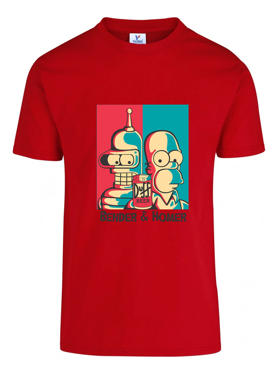 Remera: Bender _ Homer Memoestampados - Imagen 16