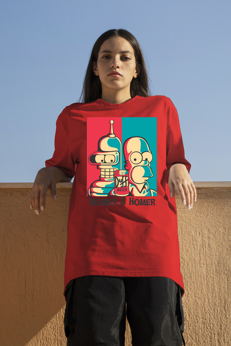 Remera: Bender _ Homer Memoestampados - Imagen 17