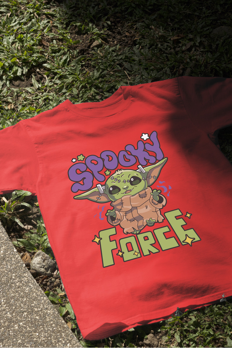 Remera: Spooky Force (baby Yoda) Memoestampados - Imagen 12