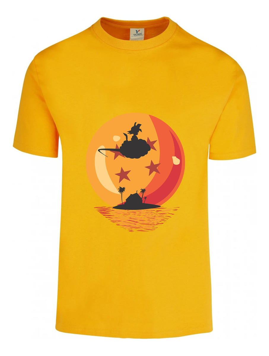 Remera: Goku Silueta Nube Esfera Memoestampados - Imagen 9