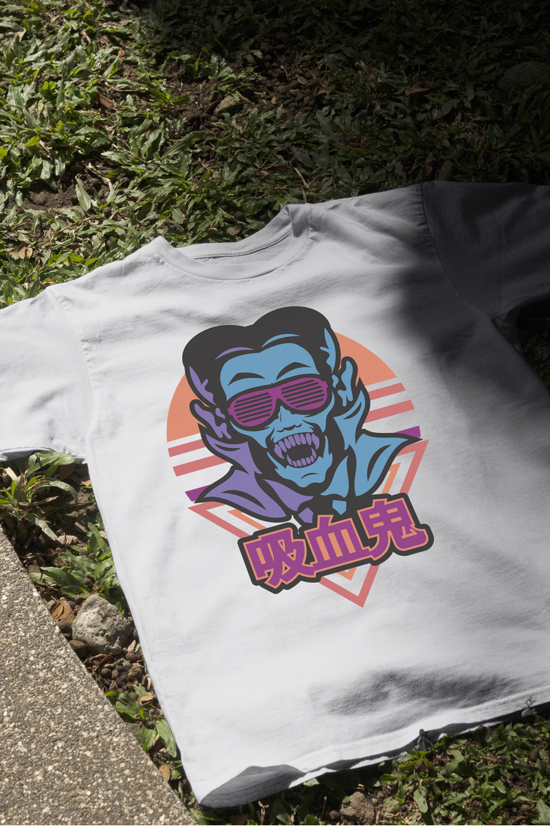 Remera: Dracula Vaporwave Memoestampados - Imagen 15