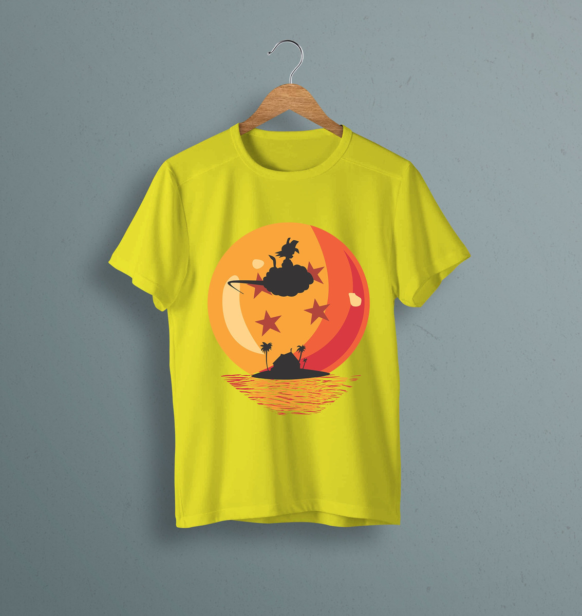 Remera: Goku Silueta Nube Esfera Memoestampados - Imagen 10