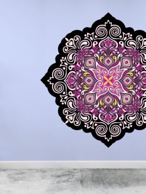 Vinilo Impreso Y Troquelado. Diseño Mandala 6 Tamaño 90 Cm,