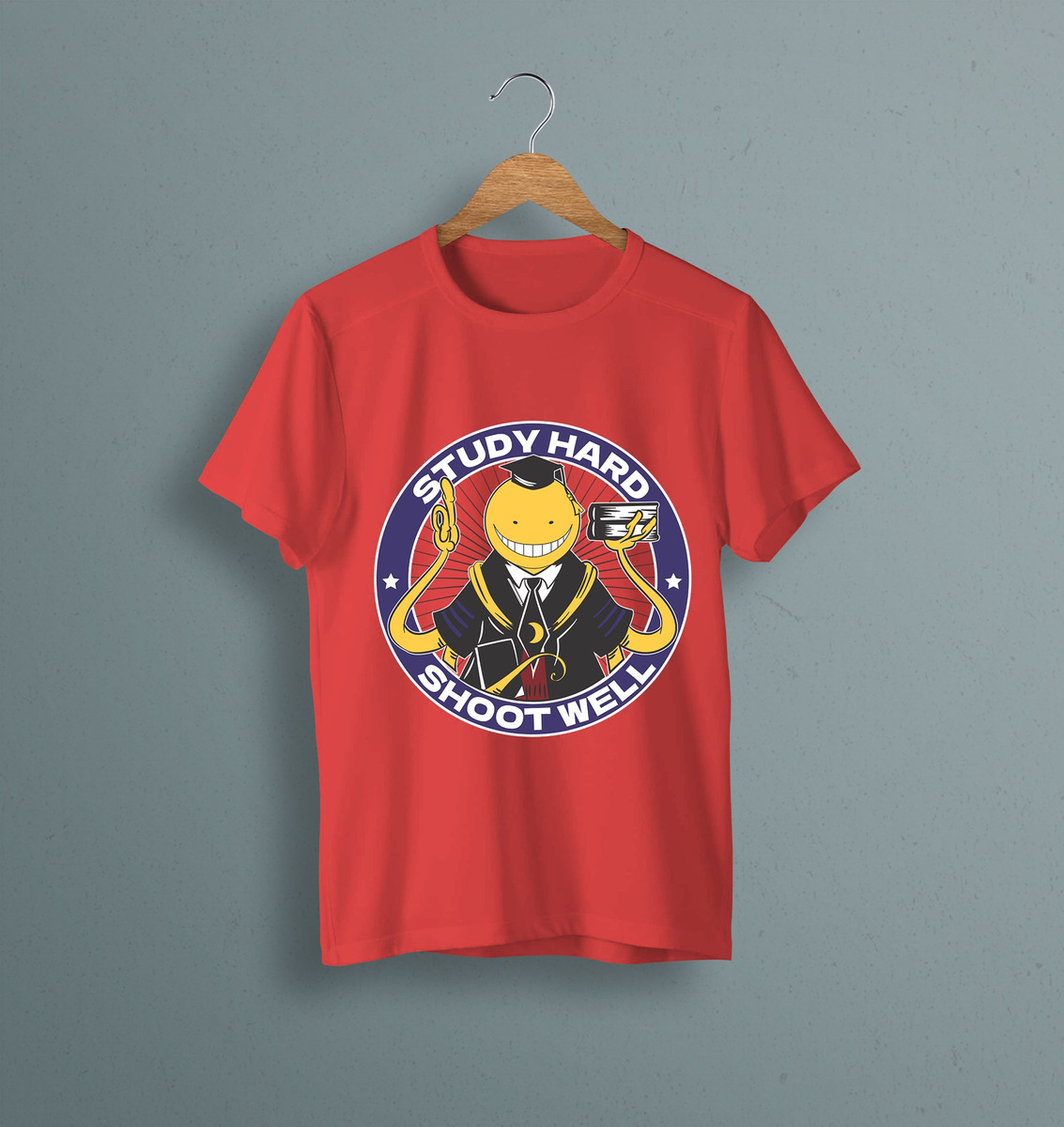 Remera: Study Hard Shoot Well Memoestampados - Imagen 6