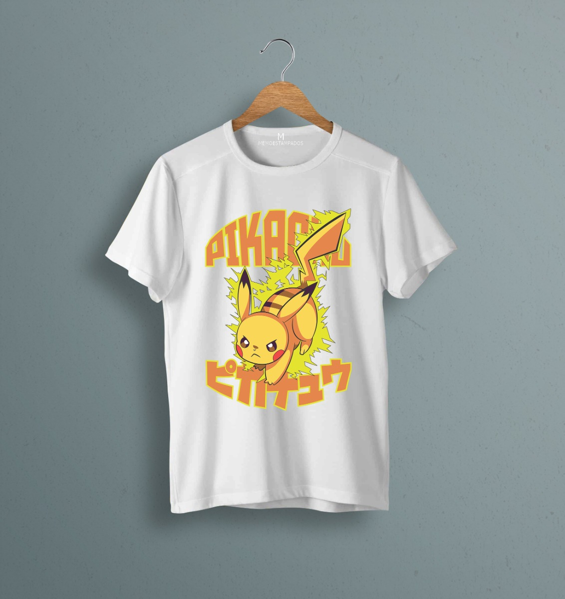 Remera: Pikachu Letras Memoestampados - Imagen 23