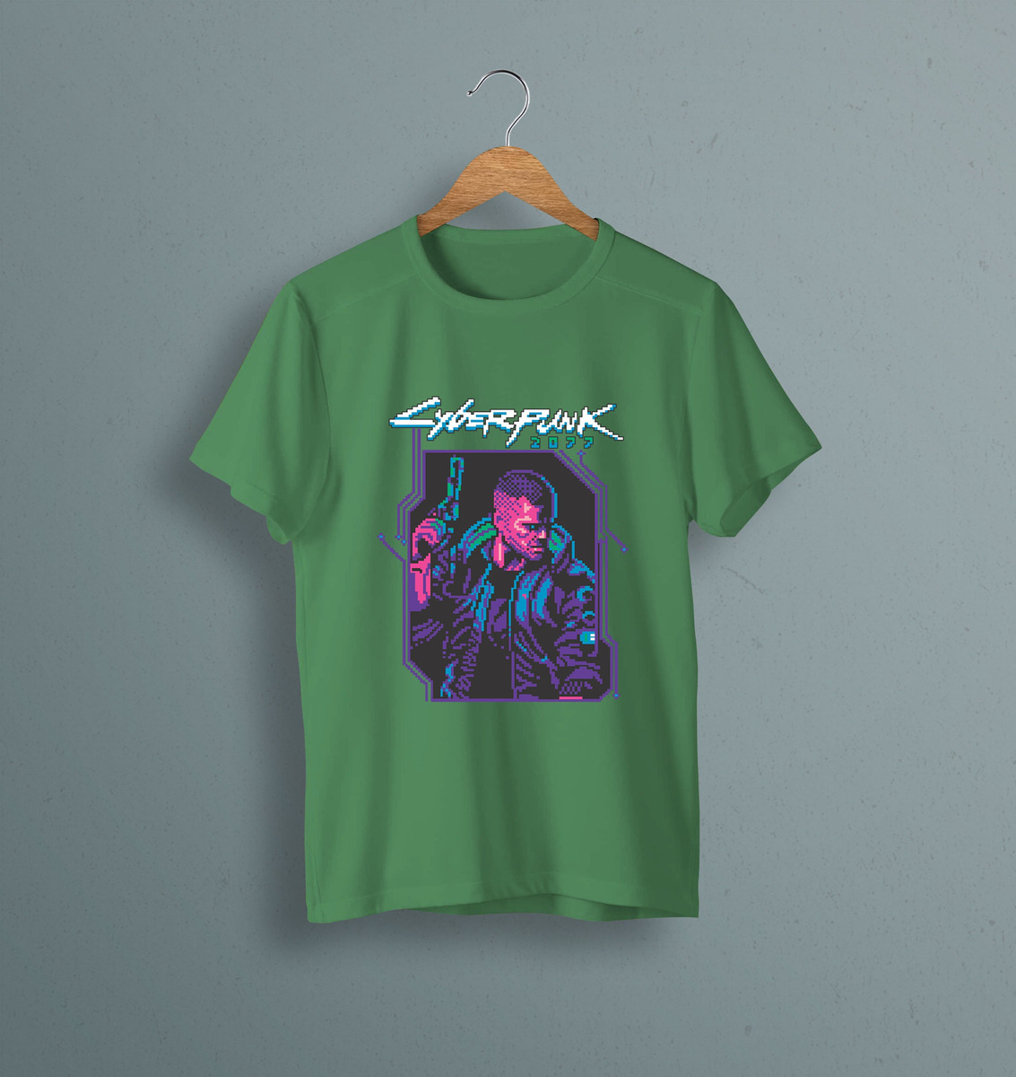 Remera: Cyberpunk 2077 Pixel Art Memoestampados - Imagen 19
