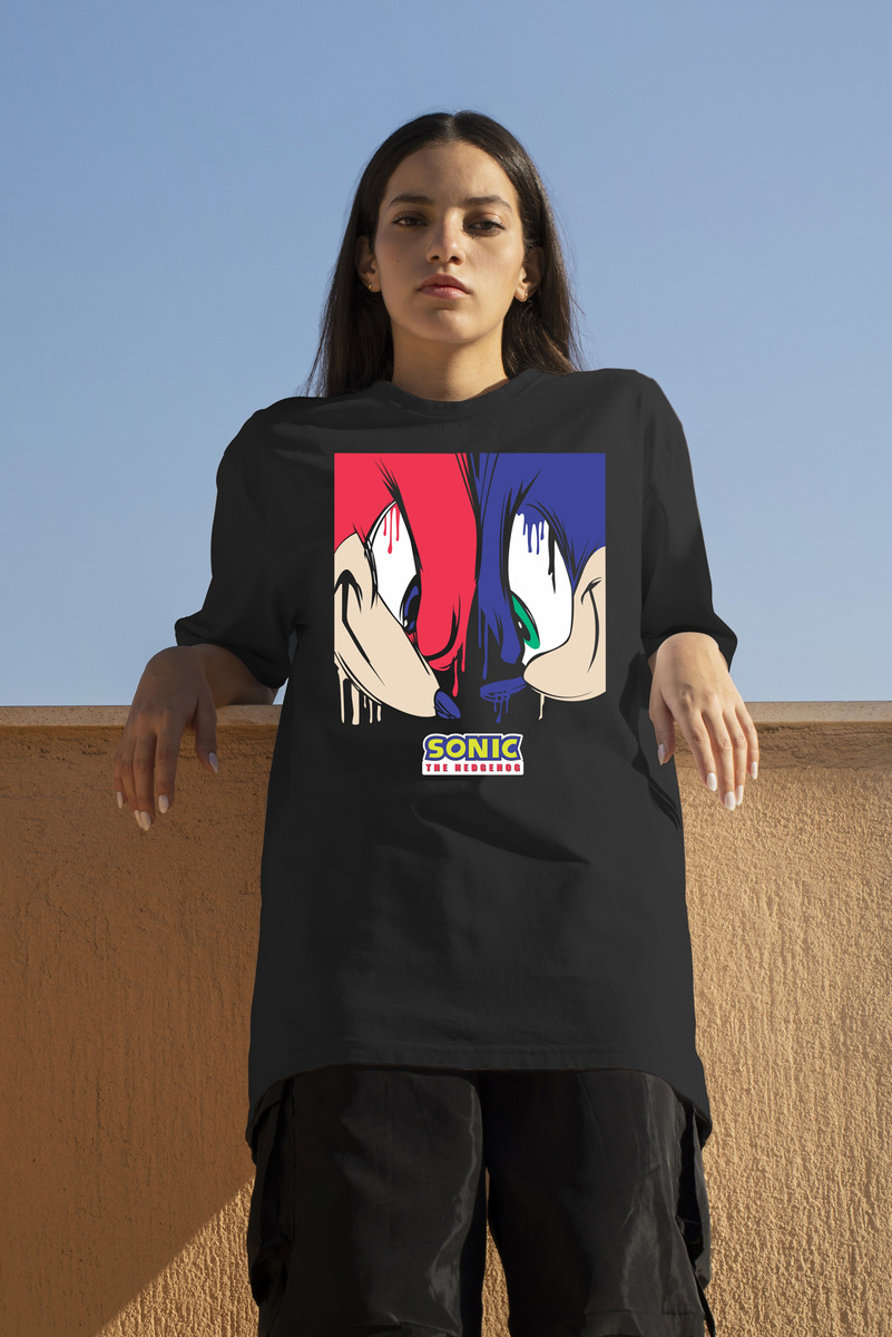 Remera: Sonic Cara Espejo Memoestampados - Imagen 3