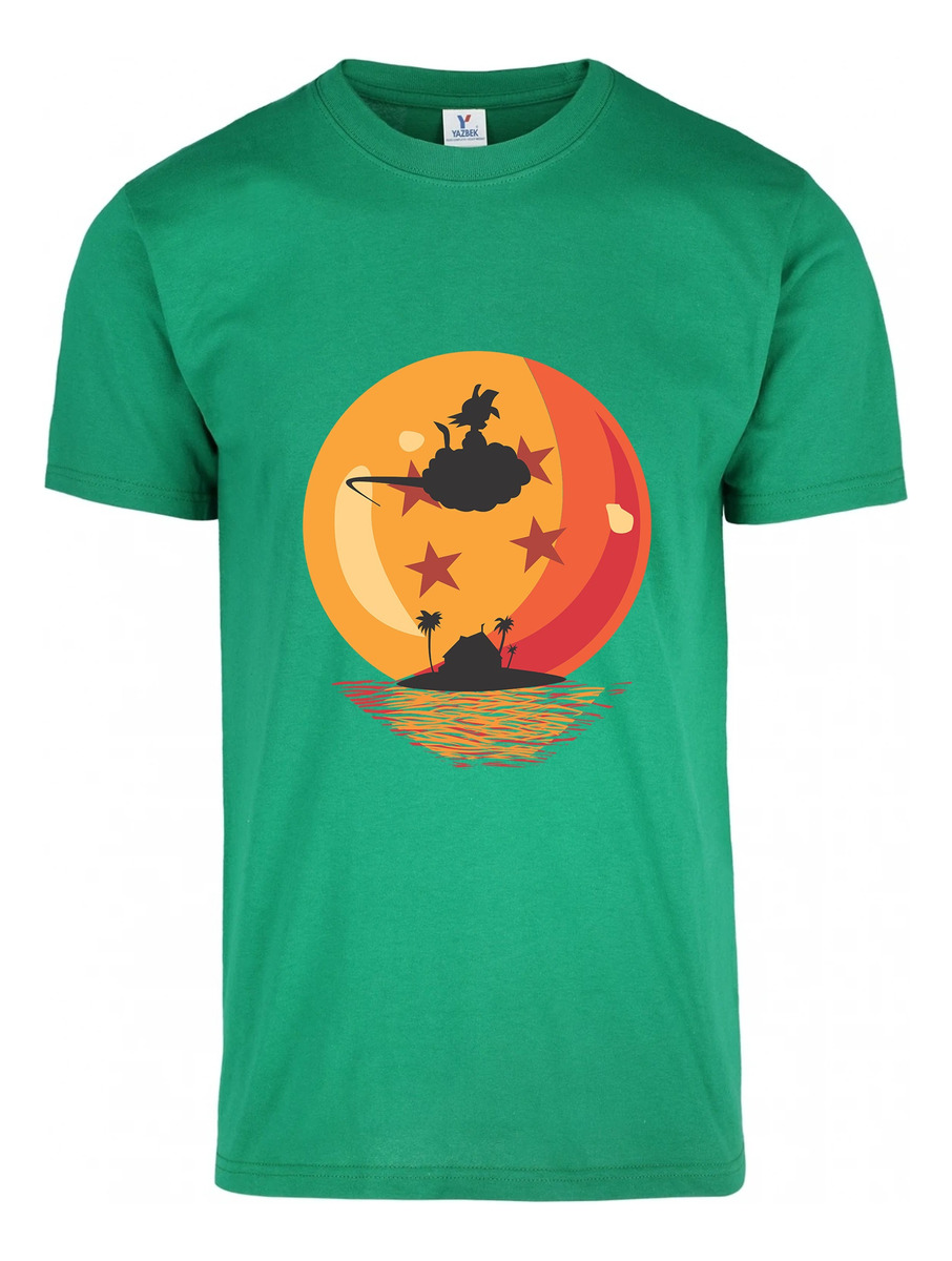 Remera: Goku Silueta Nube Esfera Memoestampados - Imagen 7
