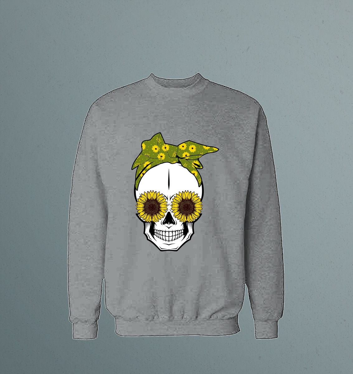 Buzo Girasol Skull Memoestampados - Imagen 4