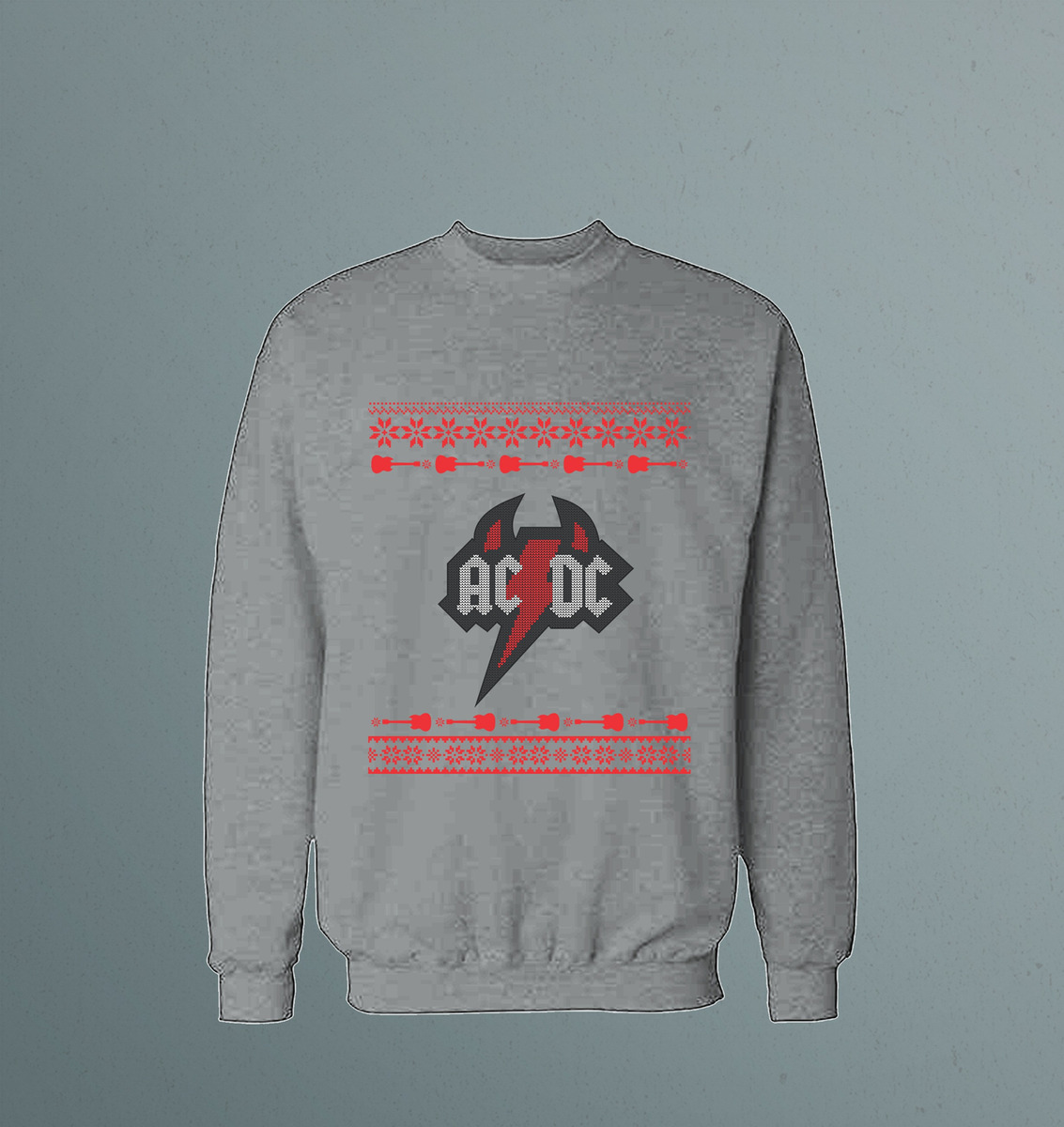Buzo Ac Dc Ugly Sweater Memoestampados - Imagen 7