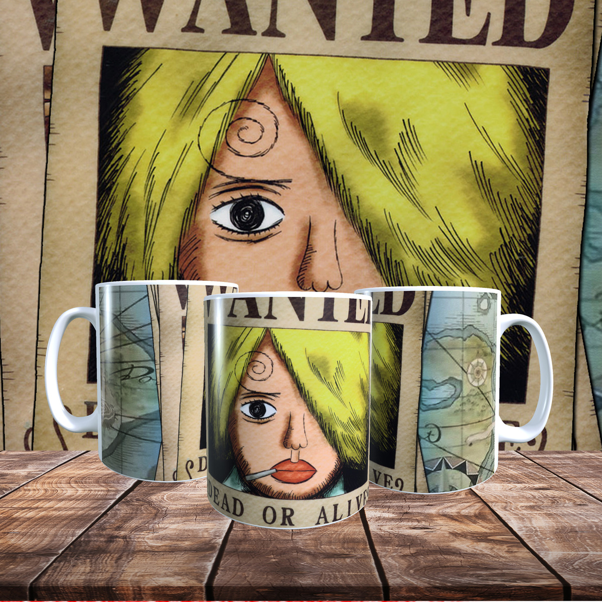 Taza Personalizada Diseño One Piece Serie Anime T469 - Imagen 5