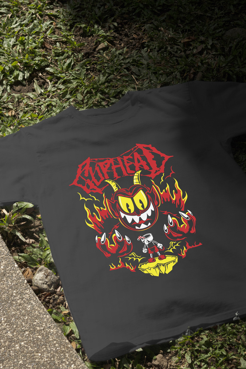 Remera: Cuphead Hell Memoestampados - Imagen 3
