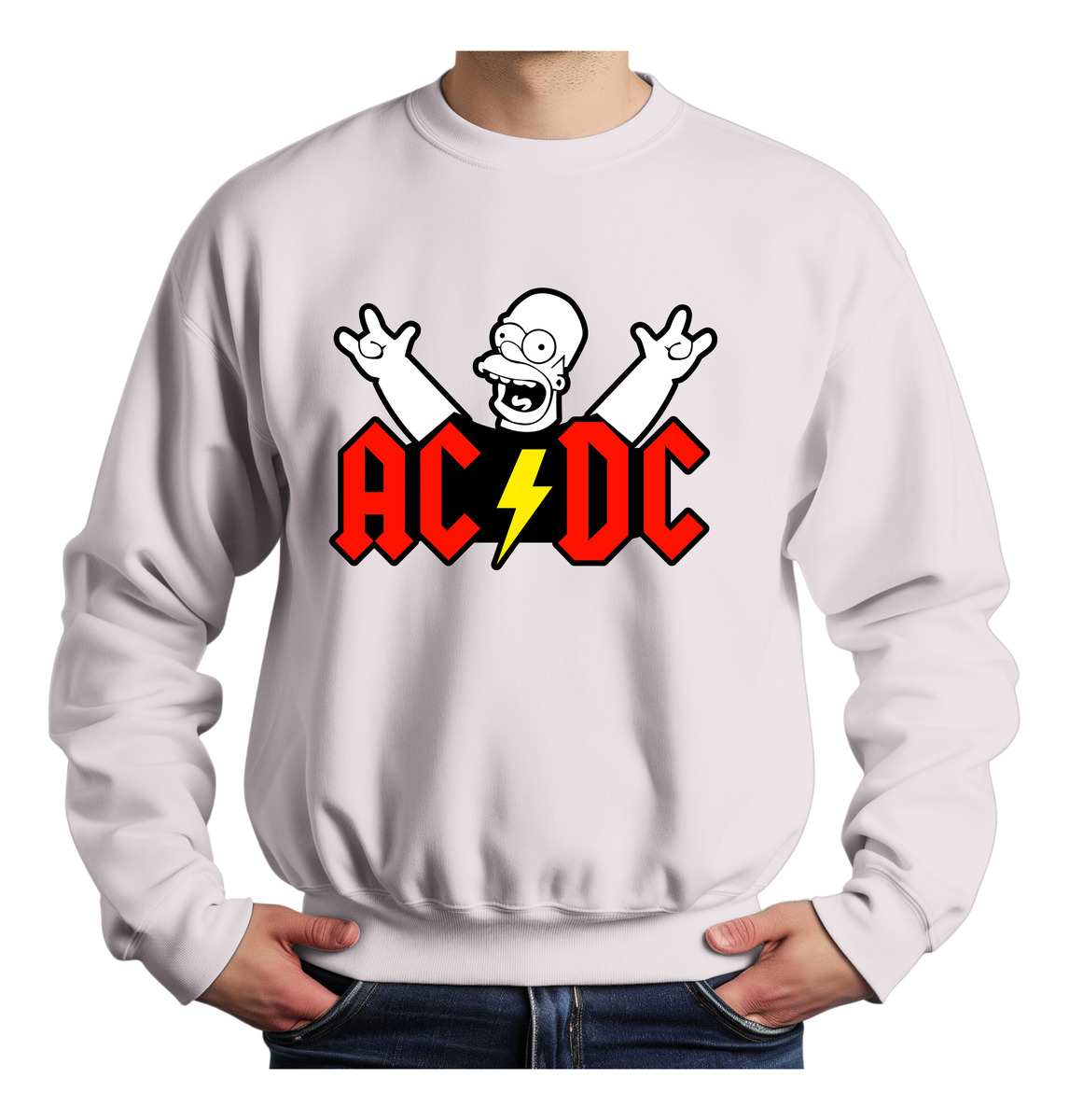 Buzo Ac Dc Homer Memoestampados - Imagen 3