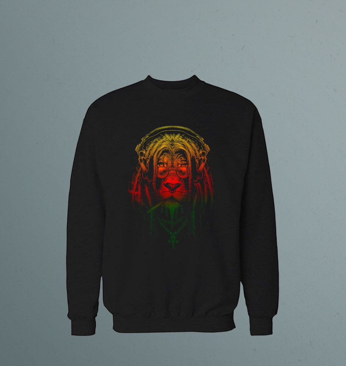 Buzo Leon Rastafari Colores Memoestampados - Imagen 2
