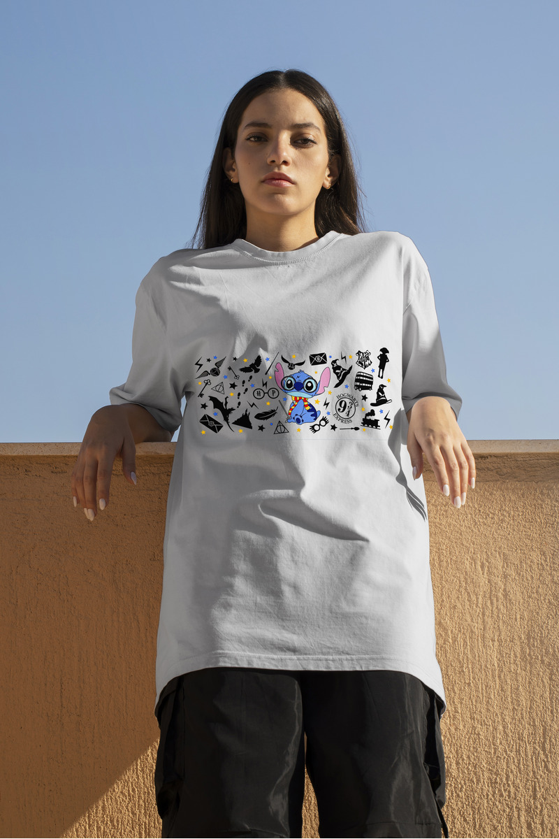 Remera: Stich Mundo Harry Potter Memoestampados - Imagen 3