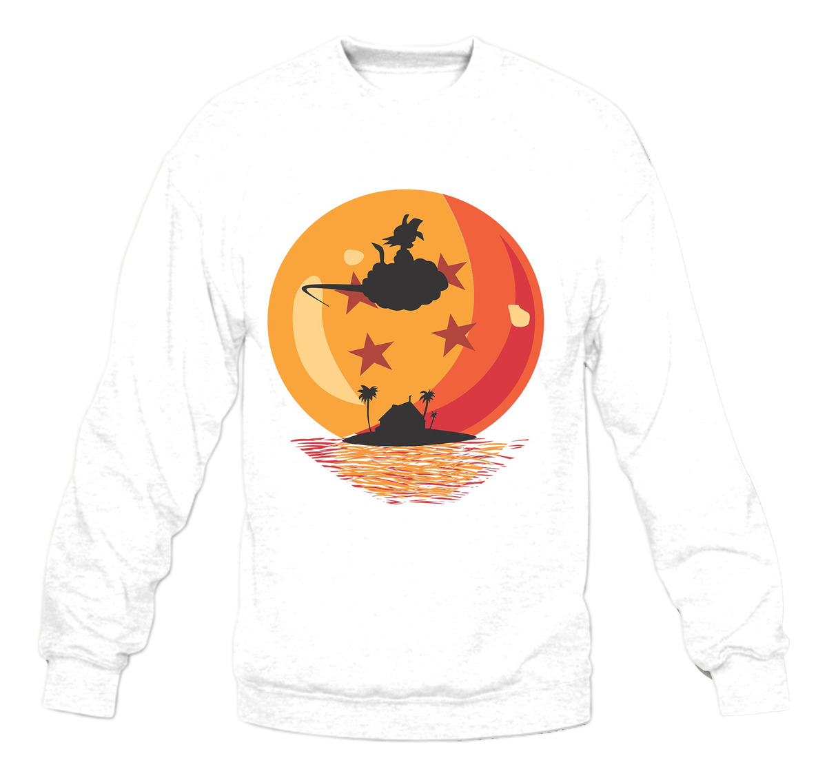Buzo Goku Silueta Nube Esfera Memoestampados - Imagen 5