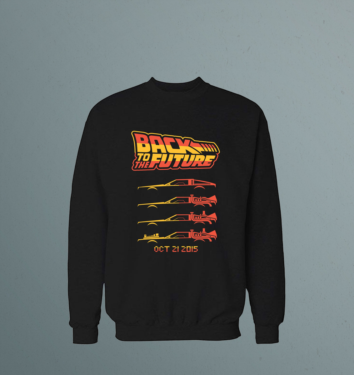 Buzo Back To Future Evolution Delorian Memoestampados - Imagen 2