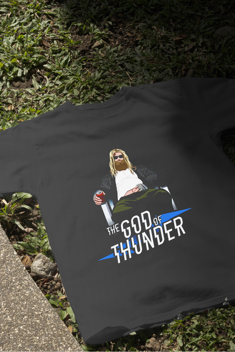 Remera: The God Of Thunder Memoestampados - Imagen 3