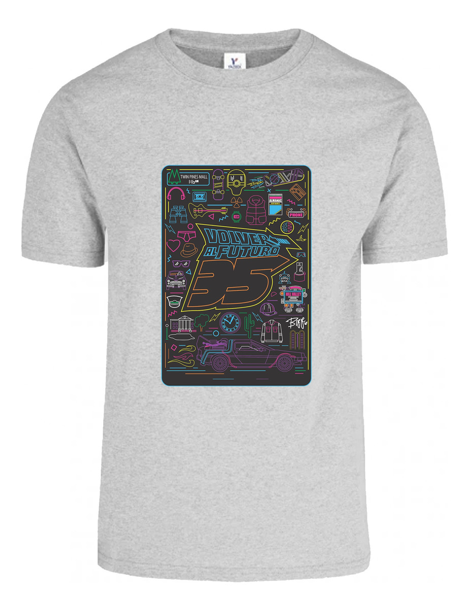 Remera: Volver Al Futuro Neon Memoestampados - Imagen 22