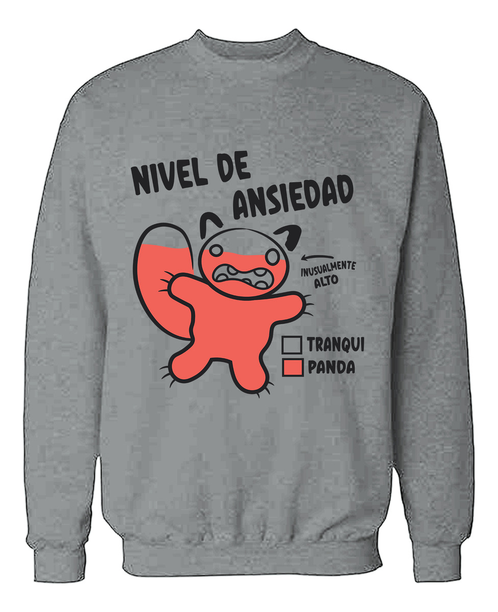 Buzo Nivel De Ansiedad Panda Memoestampados - Imagen 8