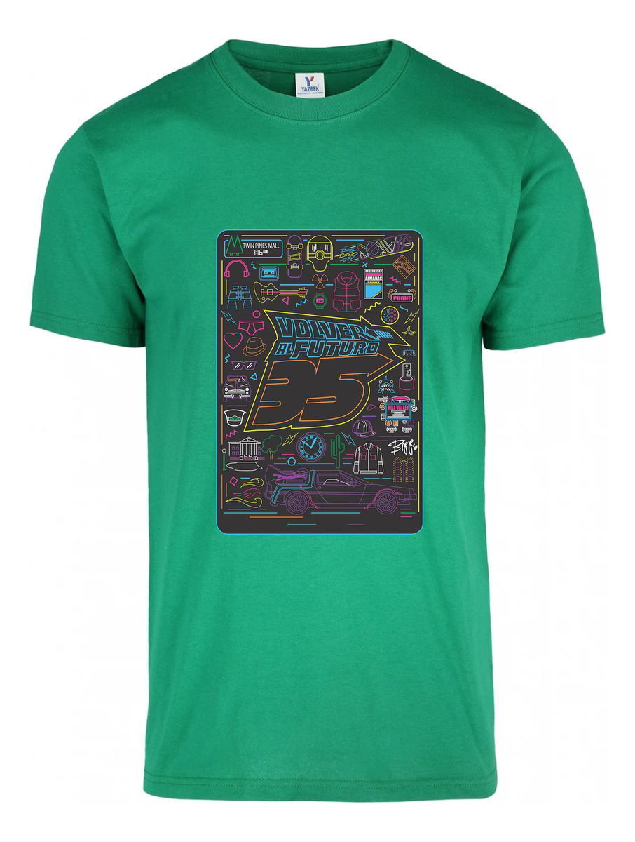Remera: Volver Al Futuro Neon Memoestampados - Imagen 14