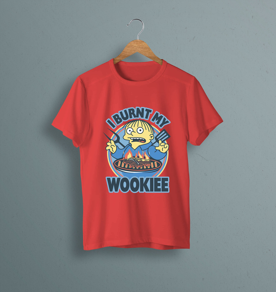 Remera: I Burnt My Wookie Ralph Memoestampados - Imagen 6